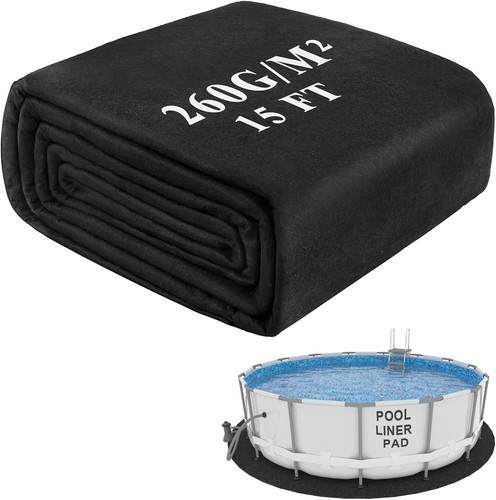 15ft pool pads above - pool, ground